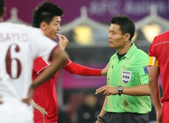 中国对韩国比赛的裁判