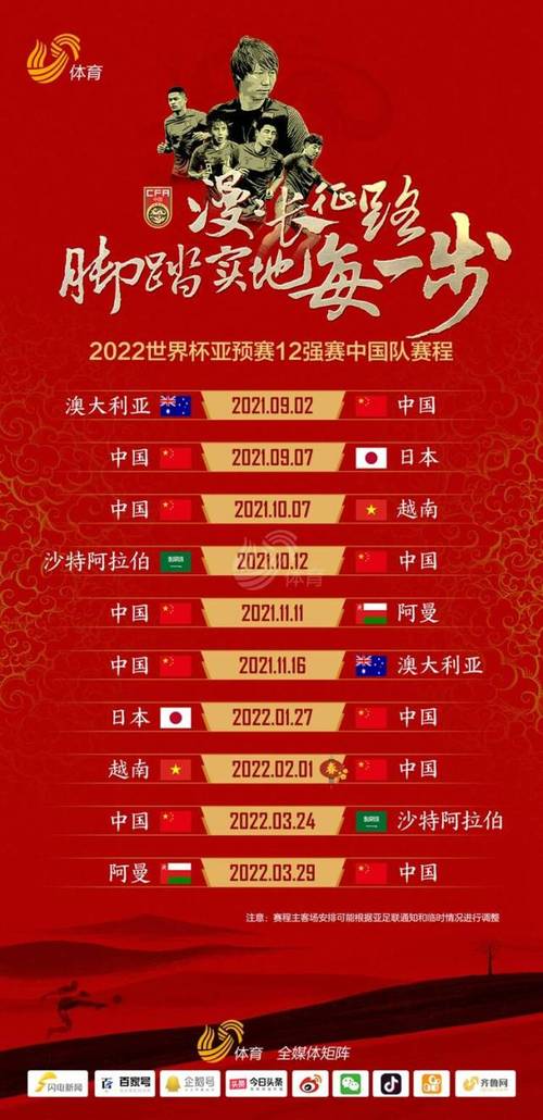 2022世界杯国足赛程